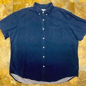 Old Navy Poka Dots XXL short sleeve button down shirt